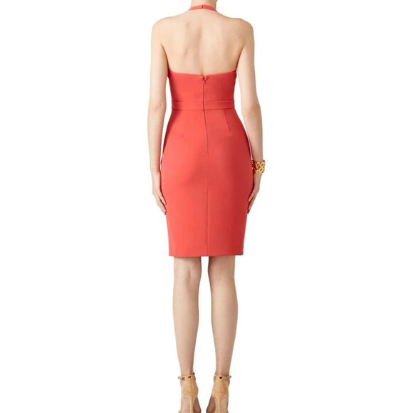 Women's - Badgley Mischka Colorblock Halter Dress, Size 4 - Picture 2 of 10